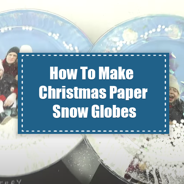 How To Make Christmas Paper Snow Globes