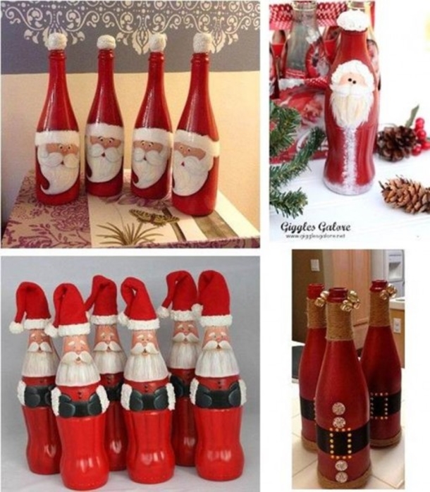 How To Make Coke Bottle Santa For Christmas