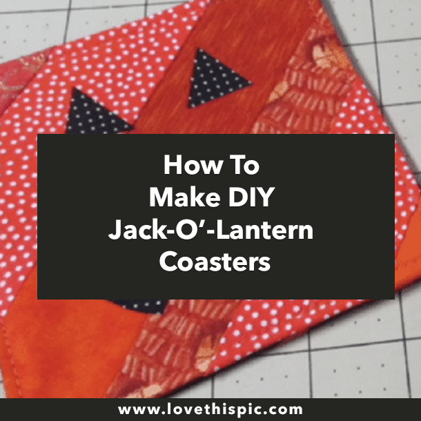 How To Make DIY Jack-O’-Lantern Coasters