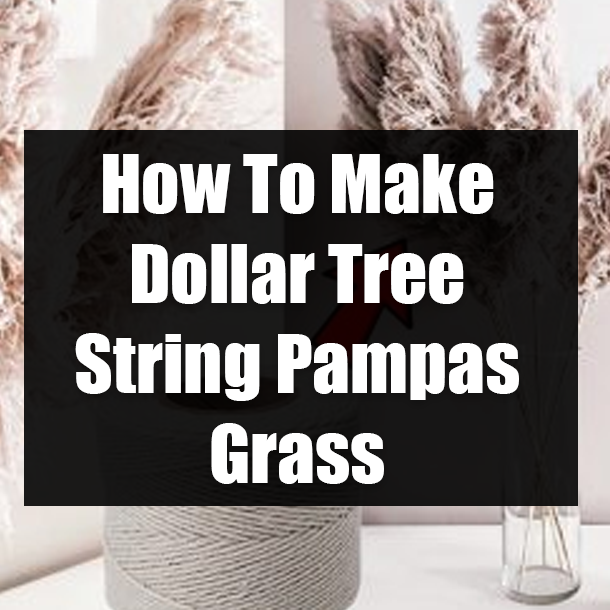 How To Make Dollar Tree String Pampas Grass