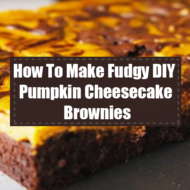 How To Make Fudgy DIY Pumpkin Cheesecake Brownies