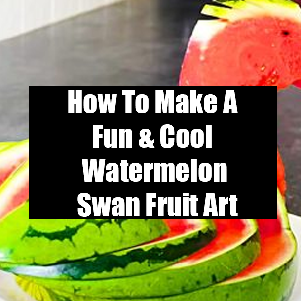 How To Make Fun & Cool Watermelon Swan Fruit Art