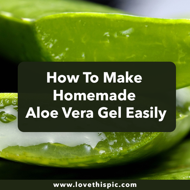 How To Make Homemade Aloe Vera Gel Easily