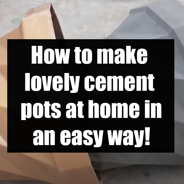 How to make lovely cement pots at home in an easy way!
