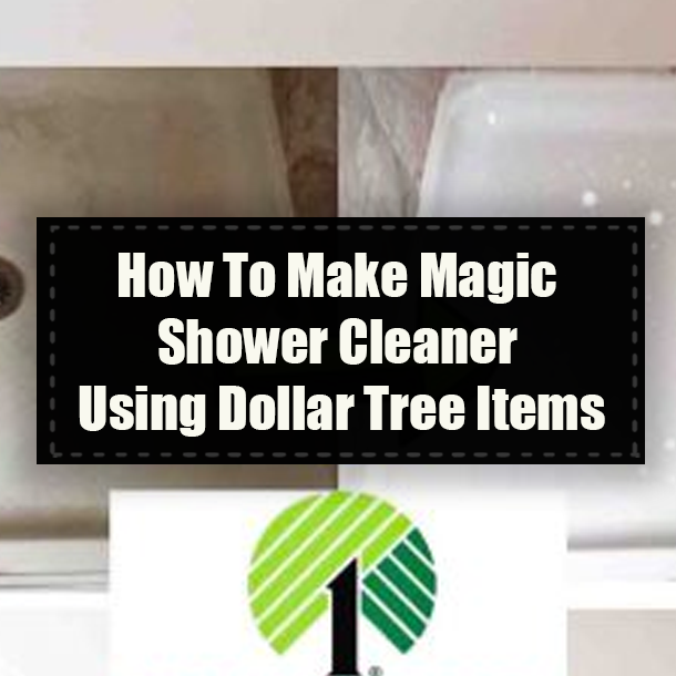 How To Make Magic Shower Cleaner Using Dollar Tree Items