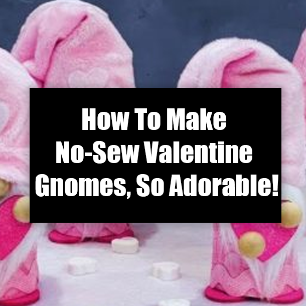 How To Make No-Sew Valentine Gnomes, So Adorable!