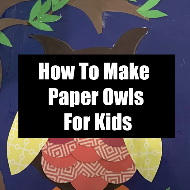 How To Make Paper Owls For Kids