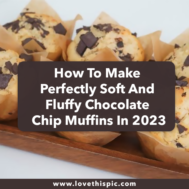 How To Make Perfectly Soft And Fluffy Chocolate Chip Muffins In 2023
