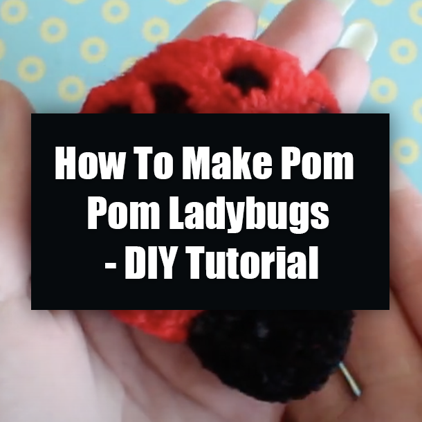 How To Make Pom Pom Ladybugs - DIY Tutorial