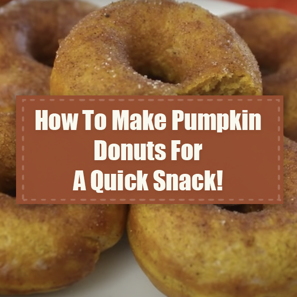 How To Make Pumpkin Donuts For A Quick Snack!