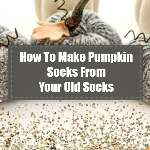 How To Make Pumpkin Socks From Your Old Socks