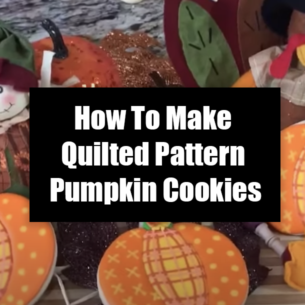 How To Make Quilted Pattern Pumpkin Cookies