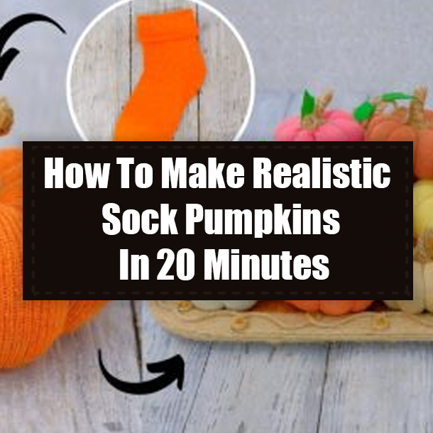 How To Make Realistic Sock Pumpkins In 20 Minutes