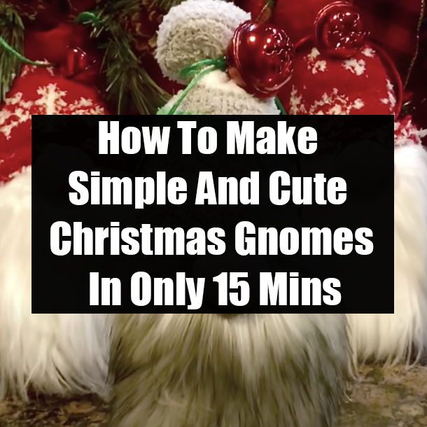 How To Make Simple And Cute Christmas Gnomes In Only 15 Mins