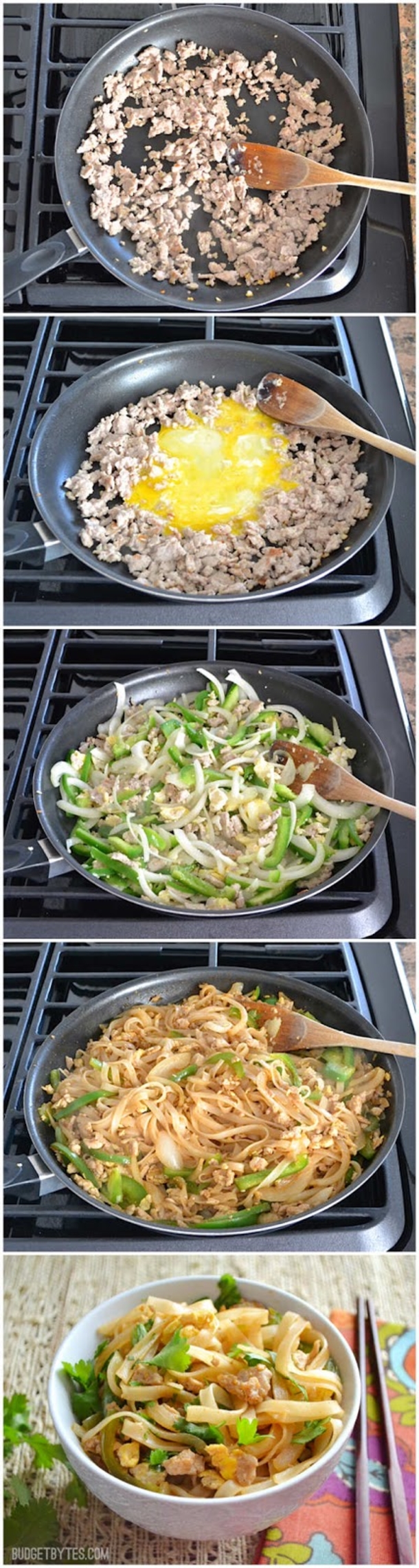 How To Make Spicy Pork Pad Thai
