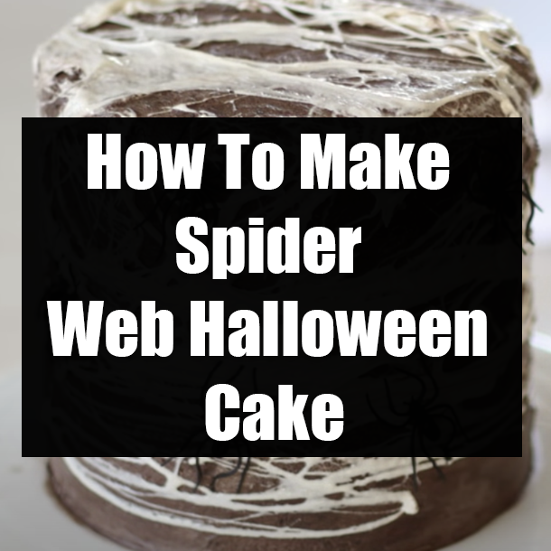 How To Make Spider Web Halloween Cake