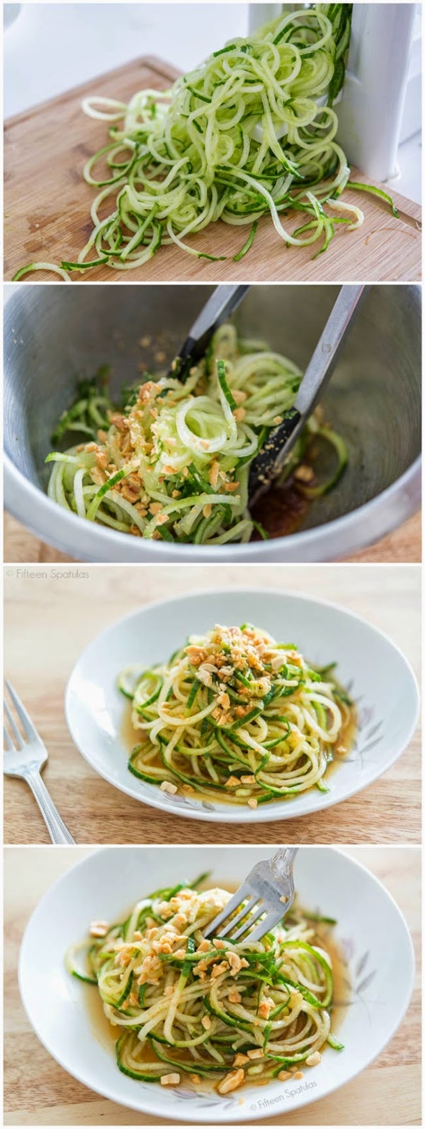 How To Make Spiralized Asian Cucumber Noodle Salad