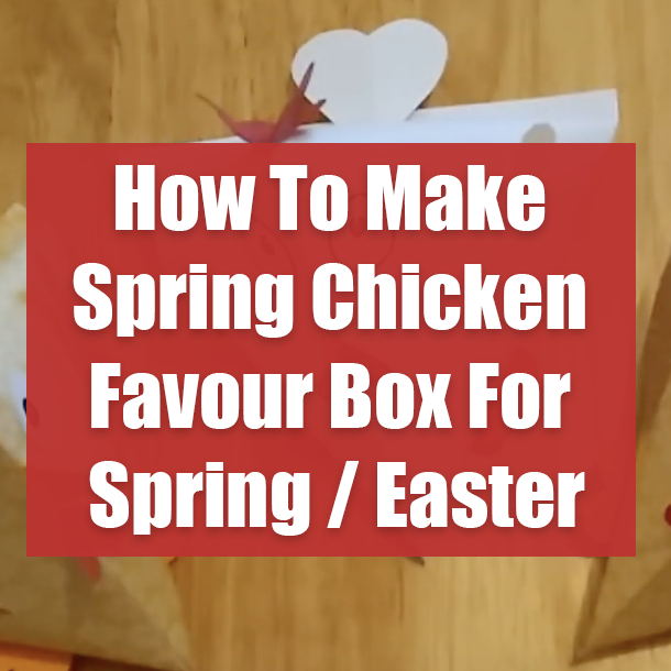 How To Make Spring Chicken Favour Box For Spring / Easter