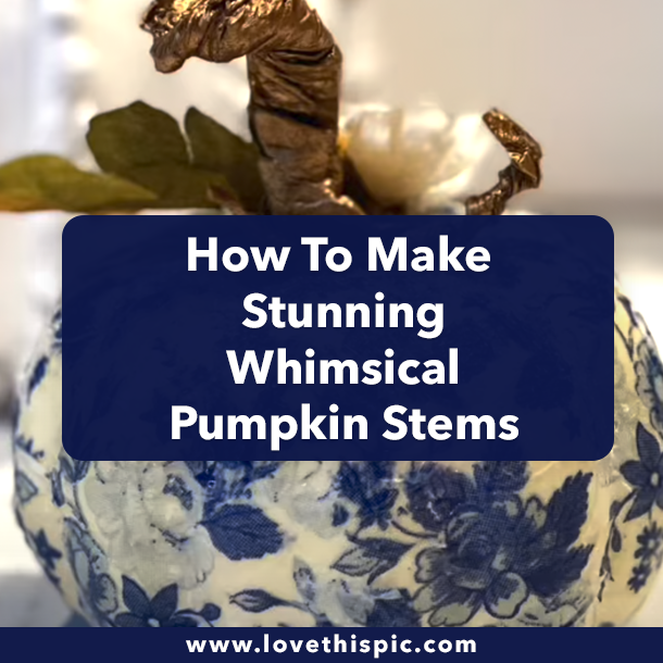 How To Make Stunning Whimsical Pumpkin Stems
