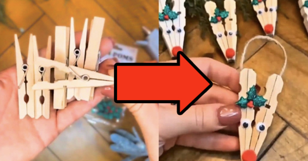 How To Make The Most Adorable Clothespin Reindeer Ornament - picture 2