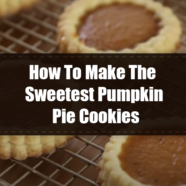 How To Make The Sweetest Pumpkin Pie Cookies