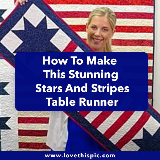 How To Make This Stunning Stars And Stripes Table Runner