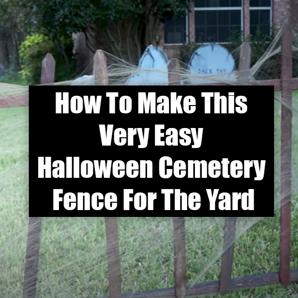 How To Make This Very Easy Halloween Cemetery Fence For The Yard