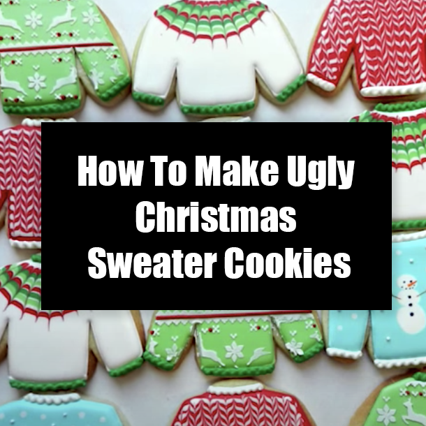 How To Make Ugly Christmas Sweater Cookies