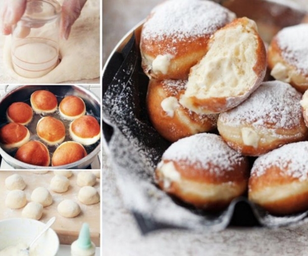 How To Make Vanilla Cream Donuts At Home