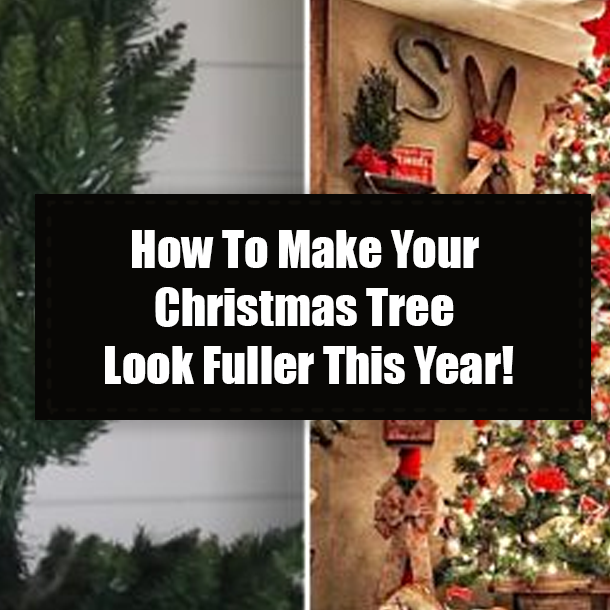 How To Make Your Christmas Tree Look Fuller This Year!