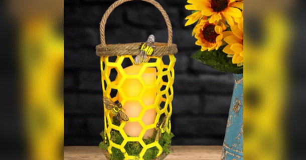 How To Make Your Own Honey Bee Lantern Table Runner - picture 2
