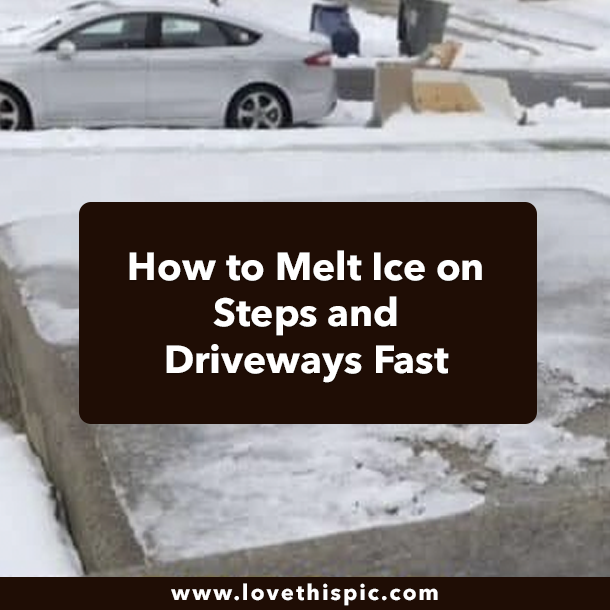 How to Melt Ice on Steps and Driveways Fast