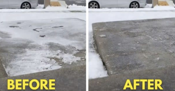 How to Melt Ice on Steps and Driveways Fast - picture 2