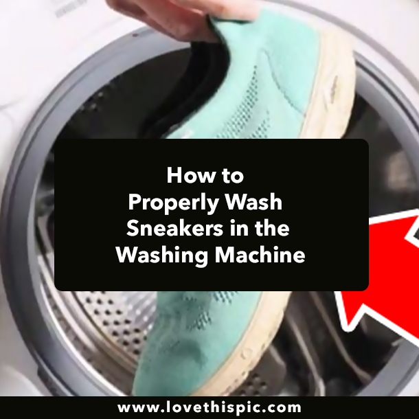 How to Properly Wash Sneakers in the Washing Machine