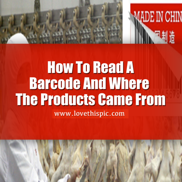 How To Read A Barcode And Where The Products Came From