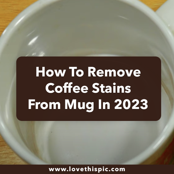 How To Remove Coffee Stains From Mug In 2023