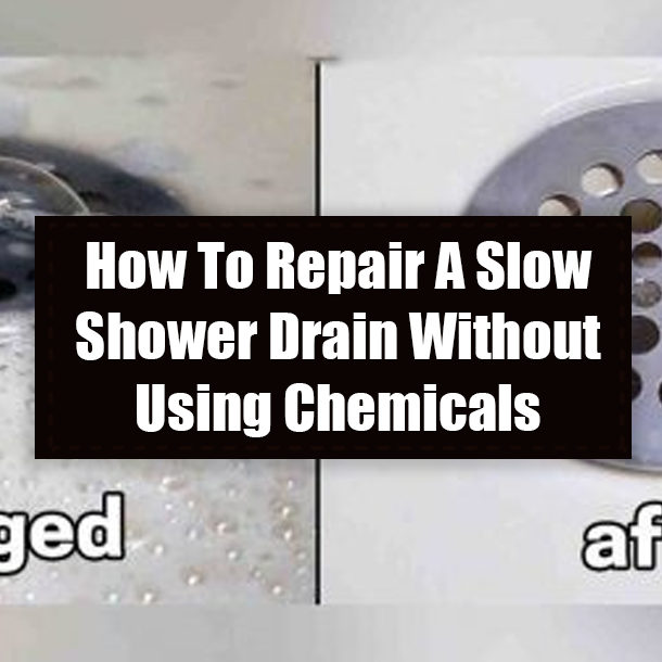 How To Repair A Slow Shower Drain Without Using Chemicals
