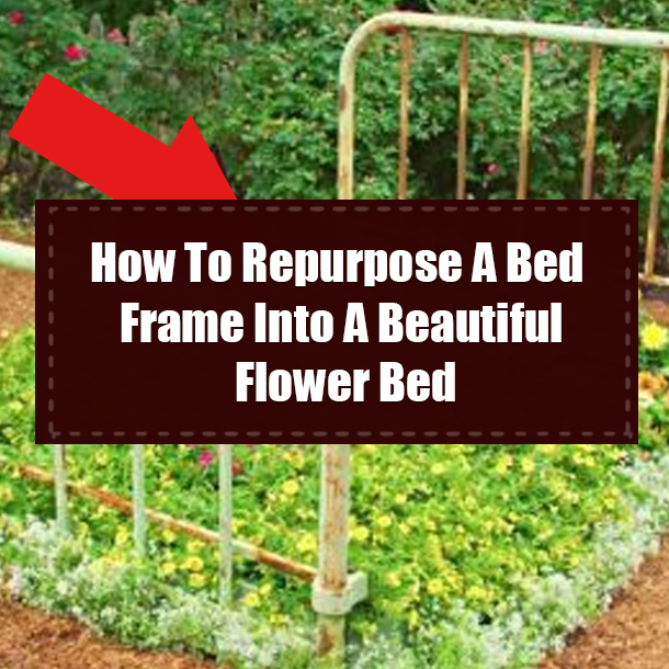 How To Repurpose A Bed Frame Into A Beautiful Flower Bed