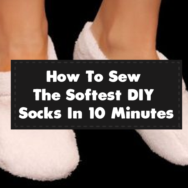 How To Sew The Softest DIY Socks In 10 Minutes