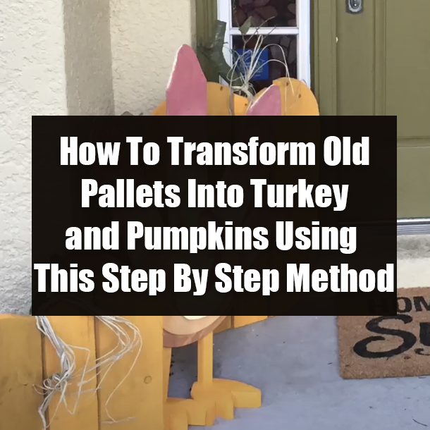 How To Transform Old Pallets Into Turkey and Pumpkins Using This Step By Step Method