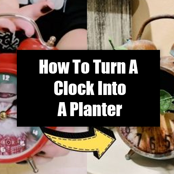 How To Turn A Clock Into A Planter