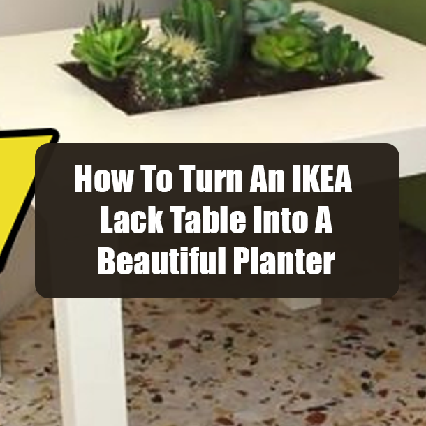 How To Turn An IKEA Lack Table Into A Beautiful Planter
