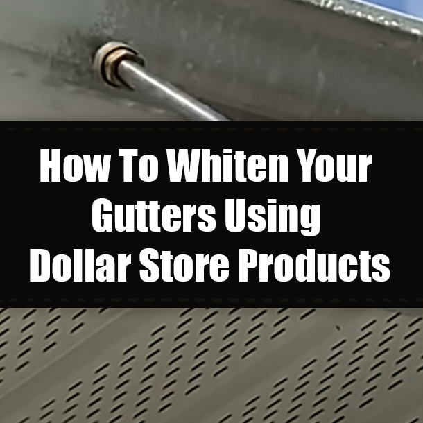 How To Whiten Your Gutters Using Dollar Store Products