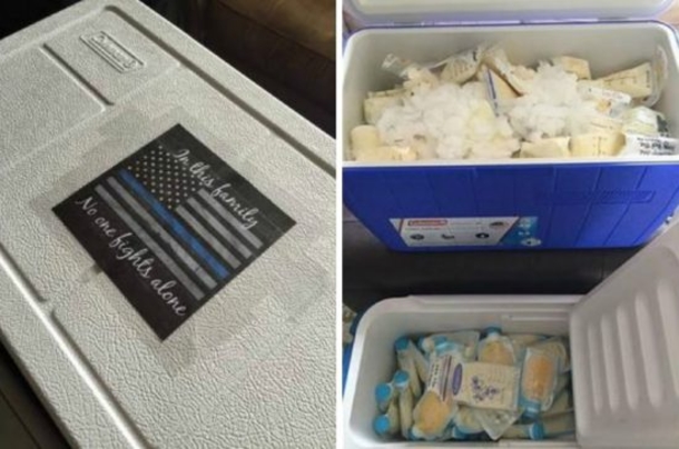 Husband Of Cop Murdered On Duty Struggles To Raise Baby, Then 32-Pound Delivery Arrives In Mail - picture 4