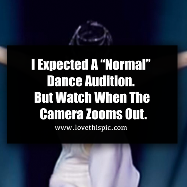 I Expected A “Normal” Dance Audition. But Watch When The Camera Zooms Out.