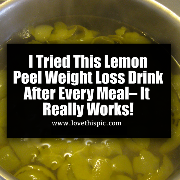 I Tried This Lemon Peel Weight Loss Drink After Every Meal – It Really Works!