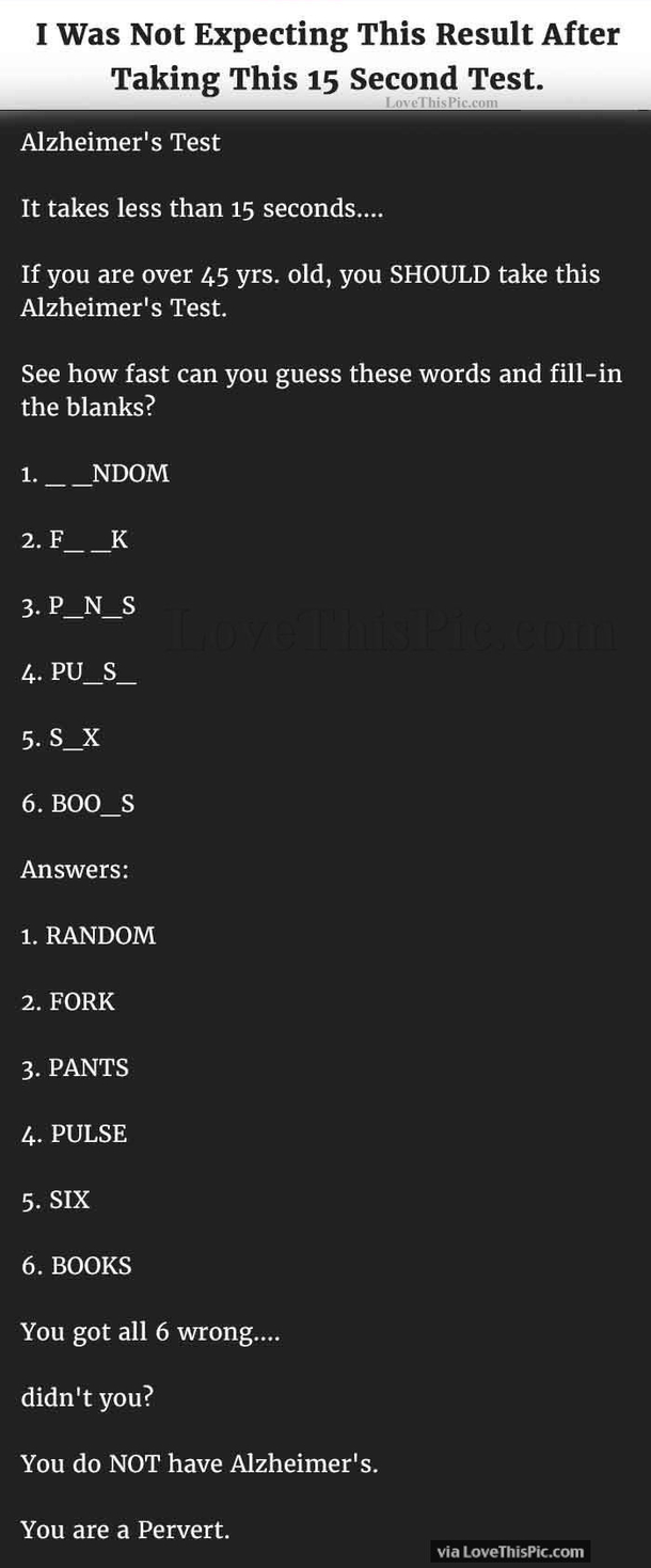 I Was Really Not Expecting These Results When Taking This Test!