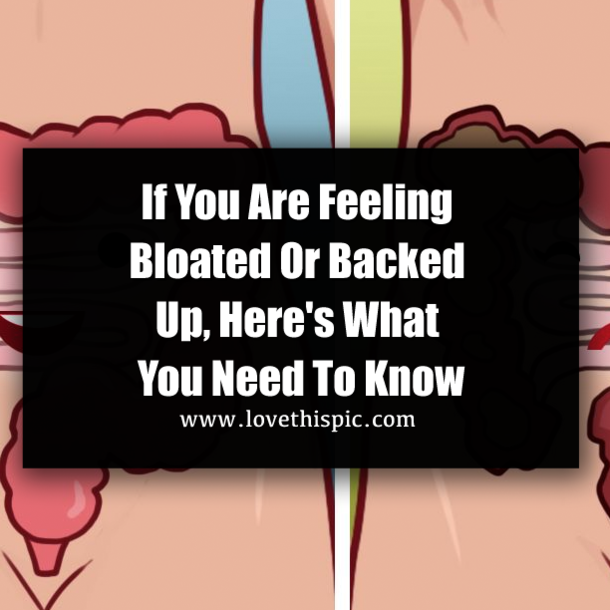 If You Are Feeling Bloated Or Backed Up, Here's What You Need To Know