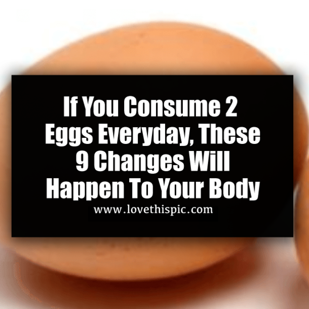 If You Consume 2 Eggs Everyday, These 9 Changes Will Happen To Your Body