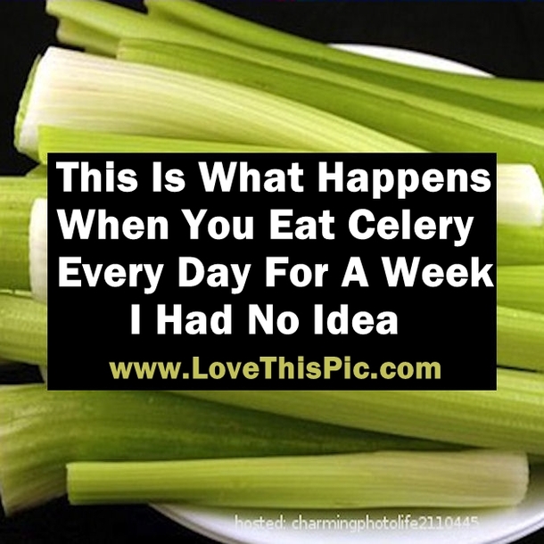 If You Eat Celery Every Day For A Week THIS Is What Happens! I Had No Idea...